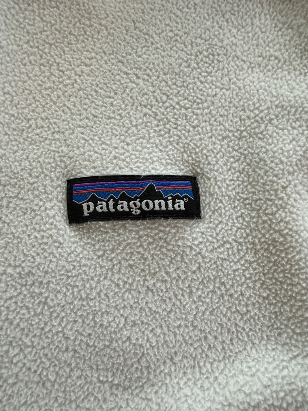 Patagonia Cream 1/4-Zip Teddy Fleece Pullover - Picture 5 of 5